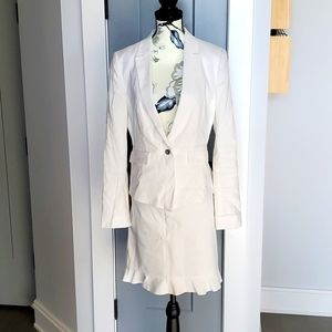 Elie Tahari Linen Blazer and Skirt Coordinates